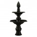 A24A Decorative Cast Iron Two Tier Fountain